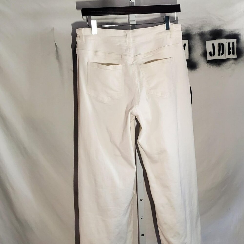 Erdem x Universal Standard Hana White Patchwork Jeans Size‎ 8 - Picture 5 of 16